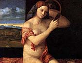 Young Woman in front of mirror